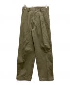 Coohemコーヘン）の古着「KNIT SIDELINE CHINO CLOTH PANTS」｜ブラウン