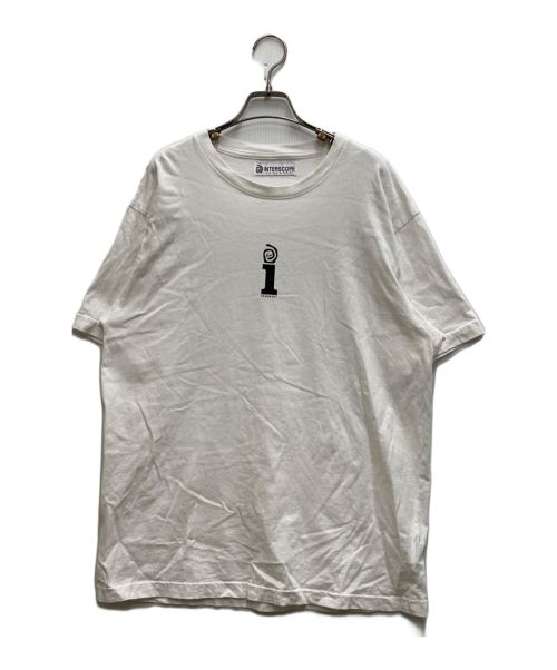 INTERSCOPE（インタースコープ）INTERSCOPE (インタースコープ) FRAGMENT DESIGN (フラグメントデザイン) プリントTシャツ ホワイト サイズ:Ⅼの古着・服飾アイテム