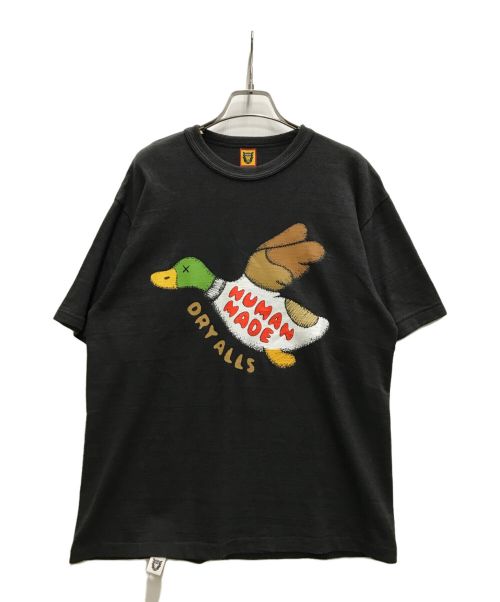 HUMAN MADE（ヒューマンメイド）HUMAN MADE (ヒューマンメイド) KAWS (カウズ) プリントTシャツ ブラック サイズ:Ⅼの古着・服飾アイテム