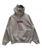 SUPREMEシュプリーム）の古着「Inside Out Box Logo Hooded Sweatshirt」｜グレー