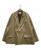 soerteソエルテ）の古着「Oversized double-breasted jacket」｜ベージュ