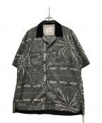 sacai×Dr.Wooサカイ×ドクターウー）の古着「Bandana PRINT SHIR」｜グレー