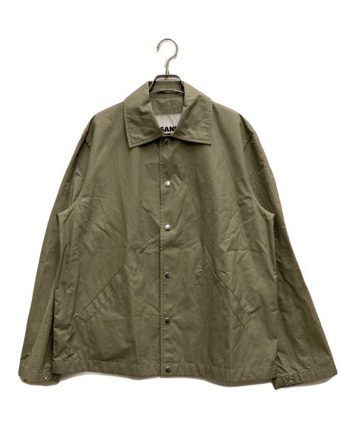 JIL SANDER（ジルサンダー）JIL SANDER (ジルサンダー) バックロゴコーチジャケット グリーン サイズ:44の古着・服飾アイテム