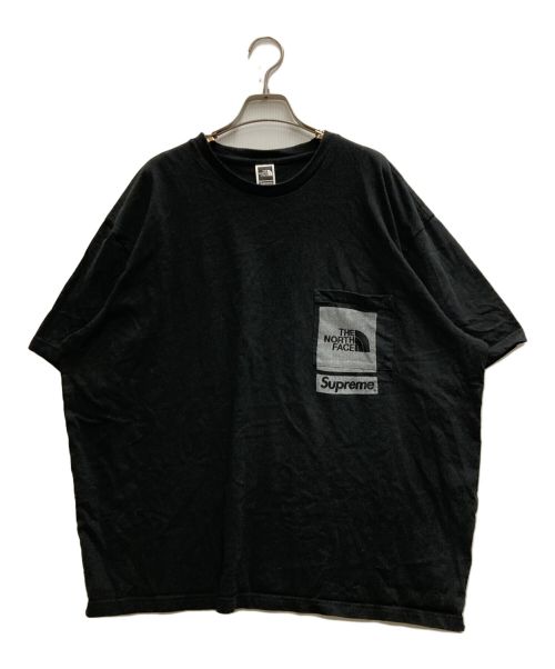 SUPREME（シュプリーム）SUPREME (シュプリーム) THE NORTH FACE (ザ ノース フェイス) Printed Pocket Tee ブラック サイズ:XXLの古着・服飾アイテム