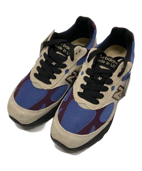 NEW BALANCE（ニューバランス）NEW BALANCE (ニューバランス) Aime Leon Dore (エメレオンドレ) ローカットスニーカー ベージュ×パープル サイズ:US 08 1/2の古着・服飾アイテム