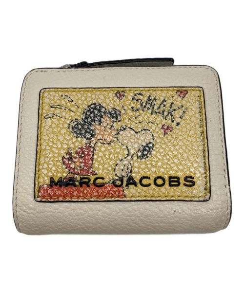 MARC JACOBS（マークジェイコブス）MARC JACOBS (マークジェイコブス) PEANUTS (ピーナッツ) 2つ折り財布 ベージュ×イエローの古着・服飾アイテム