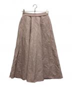 ATONエイトン）の古着「LIGHT HEMP EASY FLARED SKIRT」｜ピンク