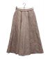 ATON（エイトン）の古着「LIGHT HEMP EASY FLARED SKIRT」｜ピンク