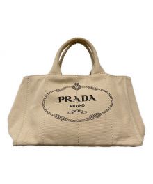 PRADA（プラダ）の古着「カナパMM 2WAYバッグ」｜ベージュ