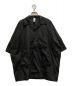 POLIQUANT（ポリクアント）の古着「THE DEFORMED LAPELLED COLLAR S/S SHIRTS」｜ブラック