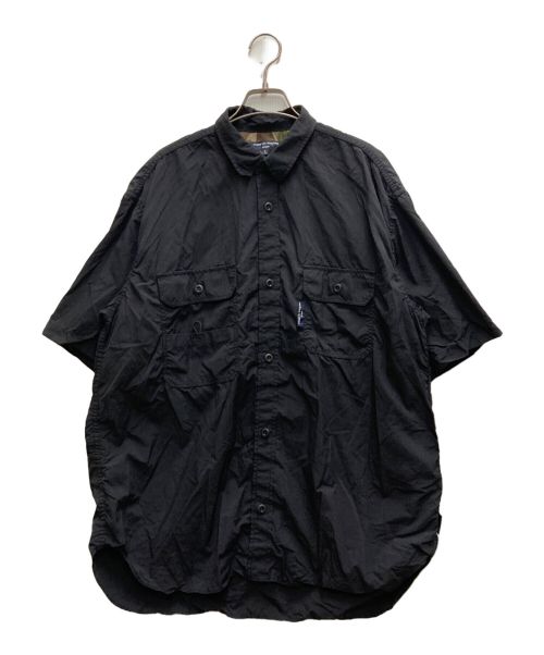 COMME des GARCONS HOMME（コムデギャルソン オム）COMME des GARCONS HOMME (コムデギャルソン オム) ナイロンタイプライター S/S SHIRT ブラック サイズ:Ⅼの古着・服飾アイテム