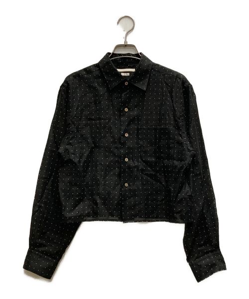 BLURHMS（ブラームス）BLURHMS (ブラームス) Square Dot Short Shirt ブラック サイズ:FREEの古着・服飾アイテム