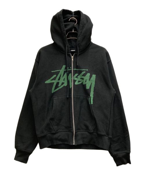 stussy（ステューシー）stussy (ステューシー) Venus full zip hoodie ブラック サイズ:Ⅿの古着・服飾アイテム