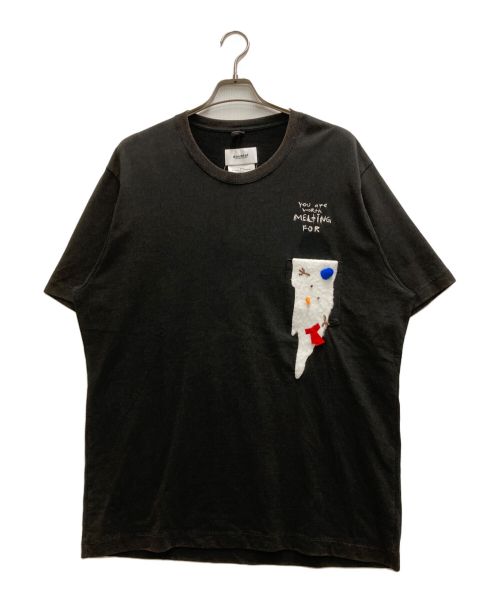 doublet（ダブレット）doublet (ダブレット) T-SHIRT WITH MELTED SNOWMAN ブラック サイズ:Ⅿの古着・服飾アイテム