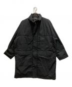 AURALEEオーラリー）の古着「FINX NYLON OX BATTING HOODED COAT」｜ブラック