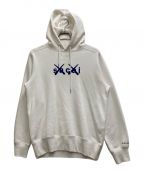 sacai×KAWSサカイ×カウズ）の古着「Flock Print Hoodie」｜ホワイト