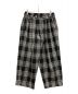 TIGHTBOOTH PRODUCTION（タイトブースプロダクション）の古着「PLAID FLANNEL BAGGY SLACKS」｜ブラック×ホワイト