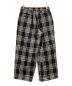 TIGHTBOOTH PRODUCTION (タイトブースプロダクション) PLAID FLANNEL BAGGY SLACKS ブラック×ホワイト サイズ:Ⅼ：12000円