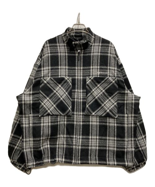 TIGHTBOOTH PRODUCTION（タイトブースプロダクション）TIGHTBOOTH PRODUCTION (タイトブースプロダクション) PLAID FLANNEL SWING TOP ブラック×ホワイト サイズ:Ⅿの古着・服飾アイテム