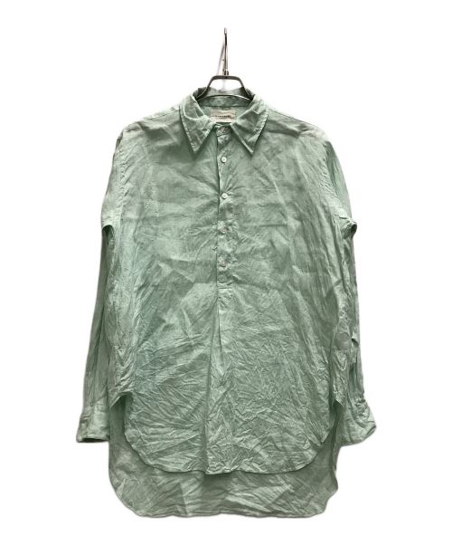 MARKAWARE（マーカウェア）MARKAWARE (マーカウェア) ヘンプ細布 / ダブルカラーロングシャツ グリーン サイズ:2の古着・服飾アイテム