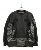 sacai×Nylon Twillサカイ×）の古着「Sponge Sweat Pullover」｜グレー