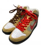 NIKE×COLOR SKATESナイキ×カラースケーツ）の古着「SB Dunk High Color Skates Kebab and Destroy」｜グリーン×ベージュ