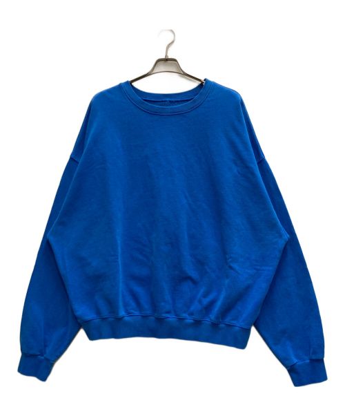 wenzday（ウェンズデイ）wenzday (ウェンズデイ) CREW NECK SWEAT SHIRTS ブルー サイズ:XLの古着・服飾アイテム