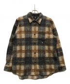 stussyステューシー）の古着「Plaid Knit」｜グレー×ブラウン