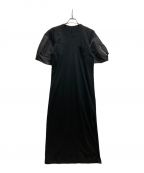 sacaiサカイ）の古着「Nylon Twill x Cotton Jersey Dress」｜ブラック