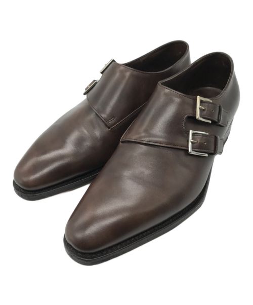 JOHN LOBB（ジョンロブ）JOHN LOBB (ジョンロブ) ダブルモンクストラップシューズ ブラウン サイズ:5 1/2の古着・服飾アイテム