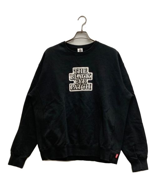 BlackEyePatch（ブラックアイパッチ）BlackEyePatch (ブラックアイパッチ) OG Label Crew Sweat ブラック サイズ:Ⅼの古着・服飾アイテム