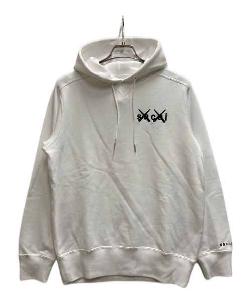 sacai（サカイ）sacai (サカイ) KAWS (カウズ) Embroidery Hoodie ホワイト サイズ:SIZE 1の古着・服飾アイテム