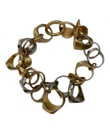 sacai（サカイ）の古着「Ring Chain bracelet」｜シルバー×ゴールド