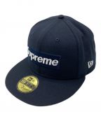 New Era×SUPREME×NEW YORK YANKEESニューエラ×シュプリーム×ニューヨークヤンキース）の古着「BOX LOGO CAP」｜ネイビー