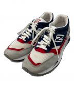 NEW BALANCEニューバランス）の古着「ローカットスニーカー」｜グレー×ネイビー