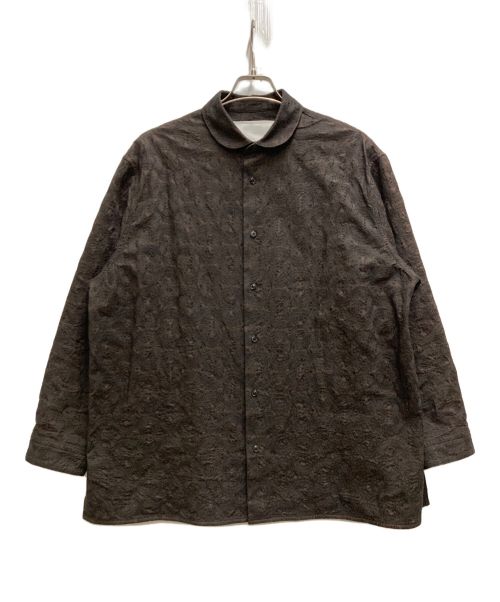 nonnotte（ノノット）nonnotte (ノンノート) Oversized shirt ブラウン サイズ:4の古着・服飾アイテム