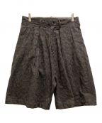 nonnotteノノット）の古着「Draping wide shorts」｜ブラウン