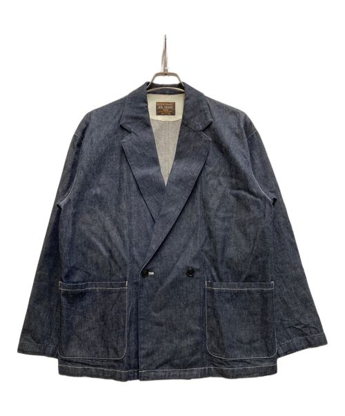 MR.OLIVE（ミスターオリーブ）MR.OLIVE (ミスターオリーブ) 2B DOUBLE BREASTED LAPEL JACKET インディゴ サイズ:Ⅿの古着・服飾アイテム