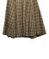 中古・古着 beautiful people (ビューティフルピープル) viscose tweed flare box pleats skirt ベージュ サイズ:36：10000円