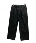 AURALEEオーラリー）の古着「HIGH COUNT CLOTH WIDE PANTS」｜ブラック