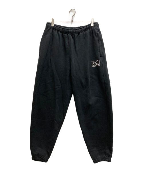 stussy（ステューシー）stussy (ステューシー) NIKE (ナイキ) Washed Fleece Pants ブラック サイズ:Mの古着・服飾アイテム