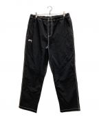 stussyステューシー）の古着「NYLON FOLSOM BEACH PANT」｜ブラック