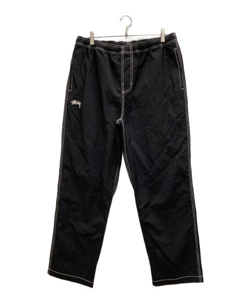 stussy（ステューシー）stussy (ステューシー) NYLON FOLSOM BEACH PANT ブラック サイズ:Ⅼの古着・服飾アイテム