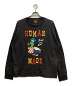 HUMAN MADEヒューマンメイド）の古着「Graphic L/S T-Shirt」｜ブラック