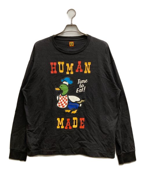 HUMAN MADE（ヒューマンメイド）HUMAN MADE (ヒューマンメイド) Graphic L/S T-Shirt ブラック サイズ:XLの古着・服飾アイテム