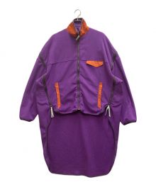 FACETASM（ファセッタズム）の古着「HIGH-LOW FLEECE ZIPPER JACKET」｜パープル