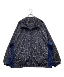 LAD MUSICIAN（ラッドミュージシャン）の古着「LEOPARD STAND COLLAR BLOUSON」｜ブラック×ネイビー