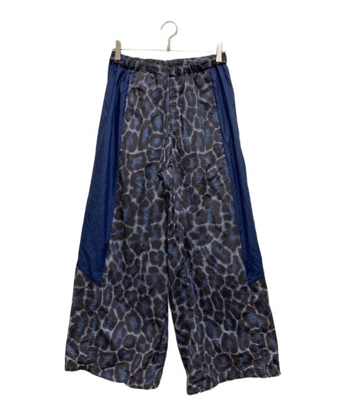 LAD MUSICIAN（ラッドミュージシャン）LAD MUSICIAN (ラッドミュージシャン) LEOPARD OVER PANTS ブラック×ネイビー サイズ:42の古着・服飾アイテム