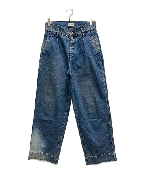 TANAKA（タナカ）TANAKA (タナカ) THE WIDE JEAN TROUSERS インディゴ サイズ:27の古着・服飾アイテム