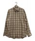 AURALEE（オーラリー）の古着「SUPER LIGHT WOOL CHECK SHIRTS」｜ベージュ